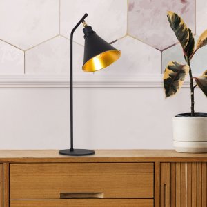 Sivani bordslampa 2 - Svart/guld - Bordslampor -Lampor - Bordslampor
