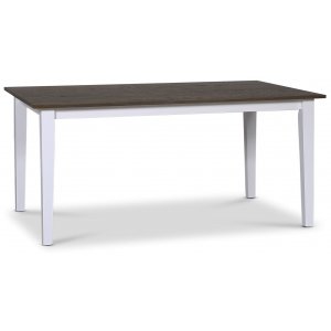 Skagen matbord 180x90 cm - Brunoljad ek / Vit - Ingen tilläggsskiva - Övriga matbord