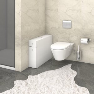 Smart badrumsskåp - Vit - Skåp -Skåp - Hyllor & Förvaring