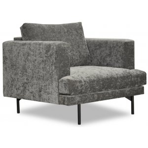 Smilla fåtölj - Grå Chenille - Tygfåtöljer