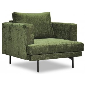 Smilla fåtölj - Mörkgrön Chenille - Tygfåtöljer