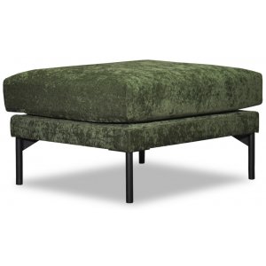 Smilla fotpall 70x60 cm - Mörkgrön chenille - Fotpallar