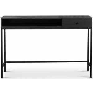 Stilo V.2 Skrivbord med låda 120 cm svartbetsad ek - Övriga kontorsbord & skrivbord