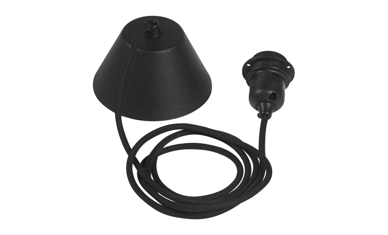 TT-09-N Bild på TAKUPPHÄNGE Textil Svart 210 cm från PR Home