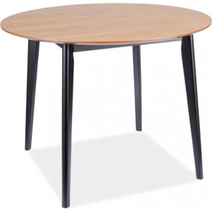 Tacoma matbord 100 cm - Ek/svart - Övriga matbord