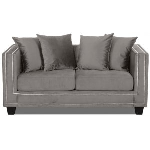 Tempel 2-sits soffa med nitar - Gråbeige -Soffor - 2-sits soffor