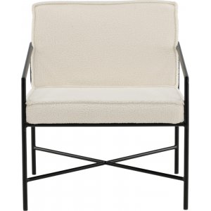 Tetra fåtölj - Vit teddy - Tygfåtöljer