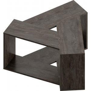Trine soffbord 100 x 98 cm - Mörkbrun - Soffbord i trä
