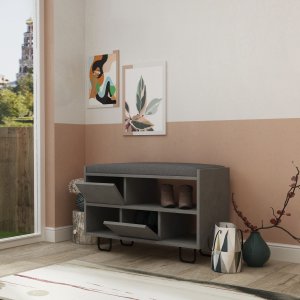 Troy skoskåp - Retrogrå - Skoskåp -Skoskåp - Hallmöbler