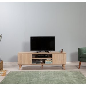 Truva mediabänk - Sonoma ek - TV-bänkar & mediabänkar -TV-bänkar & mediabänkar - Hyllor & Förvaring