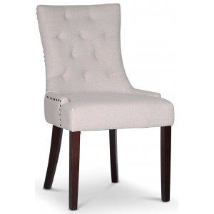 2 st Tuva stol - Beige / Bruna ben - Klädda & stoppade stolar