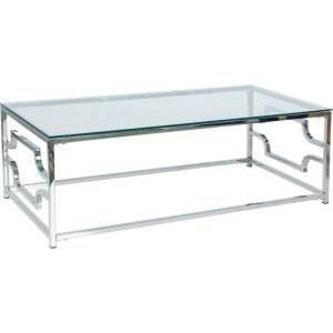 Versace soffbord 120 cm - Transparent - Glasbord