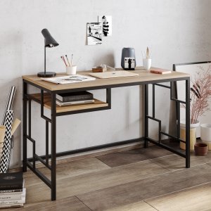 Victory skrivbord 120x60 cm - Svart/valnöt - Övriga kontorsbord & skrivbord