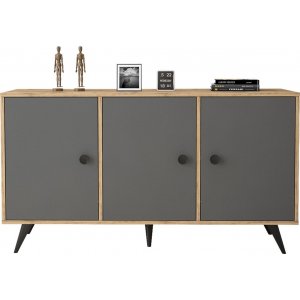 Vilamo skänk 12 - Furu/antracit - Skänkar & Sideboards -Skänkar & Sideboards - Hyllor & Förvaring