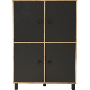 Vilamo skåp 45 - Furu/svart - Skåp -Skåp - Hyllor & Förvaring