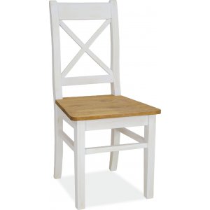 2 st Vimle matstol - Brun/vit - Trästolar