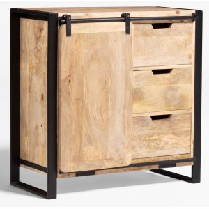 WoodCraft sideboard med skjutdörr - Vintage / Mango - Skänkar & Sideboards -Skänkar & Sideboards - Hyllor & Förvaring