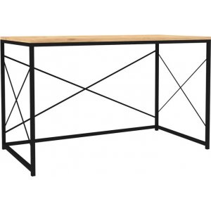 Work skrivbord 121x60 cm - Safir ek/svart - Övriga kontorsbord & skrivbord