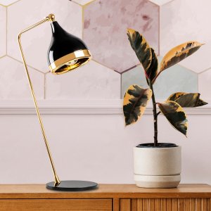 Yalda bordslampa - Svart/guld - Bordslampor -Lampor - Bordslampor