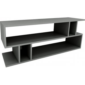 Zigzag mediabänk - Antracit - TV-bänkar & mediabänkar -TV-bänkar & mediabänkar - Hyllor & Förvaring