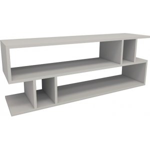 Zigzag mediabänk - Vit - TV-bänkar & mediabänkar -TV-bänkar & mediabänkar - Hyllor & Förvaring