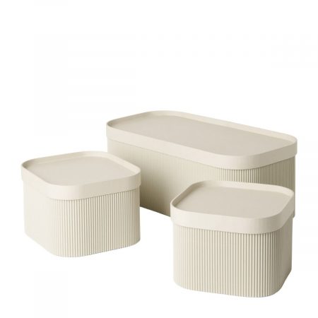 Bild på Designtorget Förvaringslådor DT Recyclad kartong Beige från Designtorget