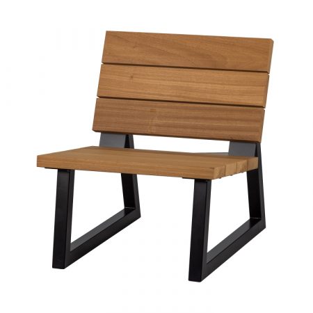 Bild på Banco Utomhus Loungestol natur/svart från WOOOD
