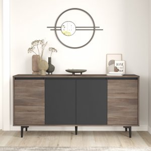 Aristo skänk - Brun/antracit - Skänkar & Sideboards -Skänkar & Sideboards - Hyllor & Förvaring