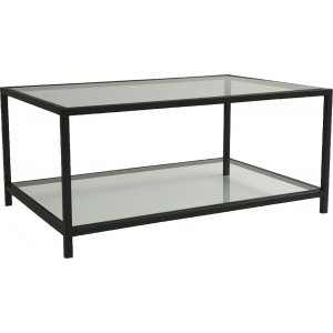 Astro soffbord 90 x 60 cm - Svart - Glasbord