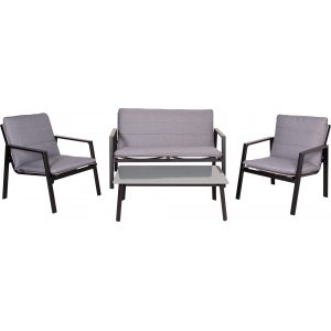 Avian loungegrupp - Svart + Möbelpolish - Loungegrupper