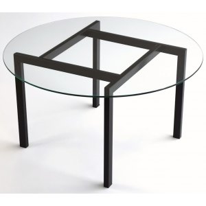 Balance soffbord Ø75 cm - Svart - Glasbord