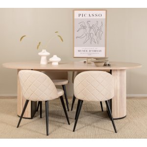 Bianca matbord 200x90 cm - Whitewash - Övriga matbord