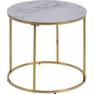 Bolton sidobord Ø50 cm - Vit - Sidobord & lampbord