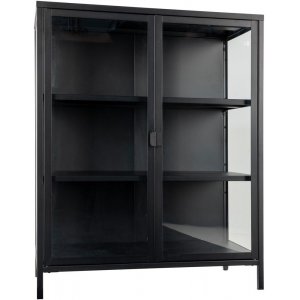 Brisbane Vitrinskåp - Svart/glas - Vitrinskåp & Glasskåp -Vitrinskåp & Glasskåp - Hyllor & Förvaring