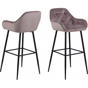 2 st Brooke barstol - Puderrosa - Barstolar