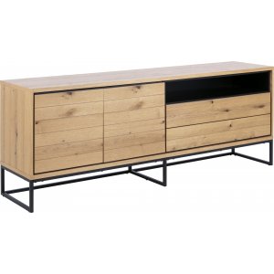 Dalarna skänk 197 cm - Ek/svart - Skänkar & Sideboards -Skänkar & Sideboards - Hyllor & Förvaring