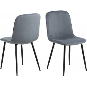 4 st Delmy matstol - Grå - Klädda & stoppade stolar