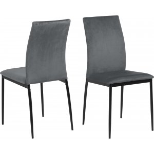 4 st Demina matstol - Grå - Klädda & stoppade stolar