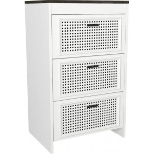 Done byrå - Vit/mörkbrun - Byråar -Hyllor & Förvaring - Byråar