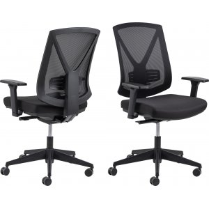 Ebbe kontorsstol - Svart - Kontorsstolar med armstöd