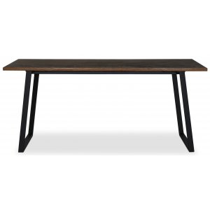 Edge matbord 140x90 - Brownstained fishbone - Restaurangbord