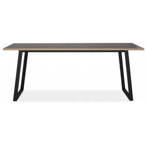 Edge matbord 190x90 - Grå Högtryckslaminat -Restaurangmöbler & hotellmöbler - Restaurangbord