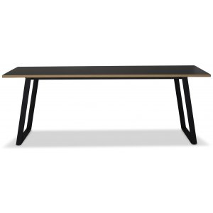 Edge matbord 240x90 - Svart Högtryckslaminat -Restaurangmöbler & hotellmöbler - Restaurangbord