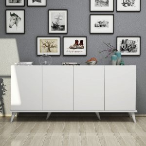 Elegant skänk - Vit - Skänkar & Sideboards -Skänkar & Sideboards - Hyllor & Förvaring