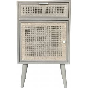 Elon sängbord - Vintage grå / rotting - Sängbord -Sovrumsmöbler - Sängbord