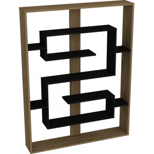 Esteban bokhylla - Svart/ek - Bokhyllor -Hyllor - Bokhyllor