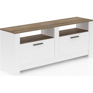 Grado mediabänk - Valnöt/vit - TV-bänkar & mediabänkar -TV-bänkar & mediabänkar - Hyllor & Förvaring