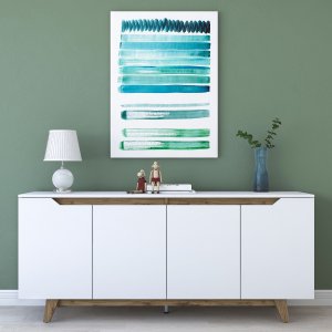 Grande skänk - Vit/valnöt - Skänkar & Sideboards -Skänkar & Sideboards - Hyllor & Förvaring