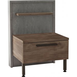 Home sängbord - Brun/grå - Sängbord -Sovrumsmöbler - Sängbord