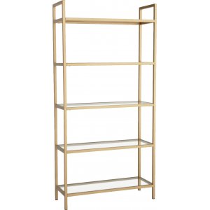 Komma bokhylla - Guld - Bokhyllor -Hyllor - Bokhyllor